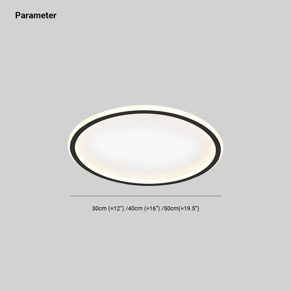 LunaNova - Moderne LED plafondlamp met metaal/acryl voor woon- en slaapkamer, Avosianack/witte design