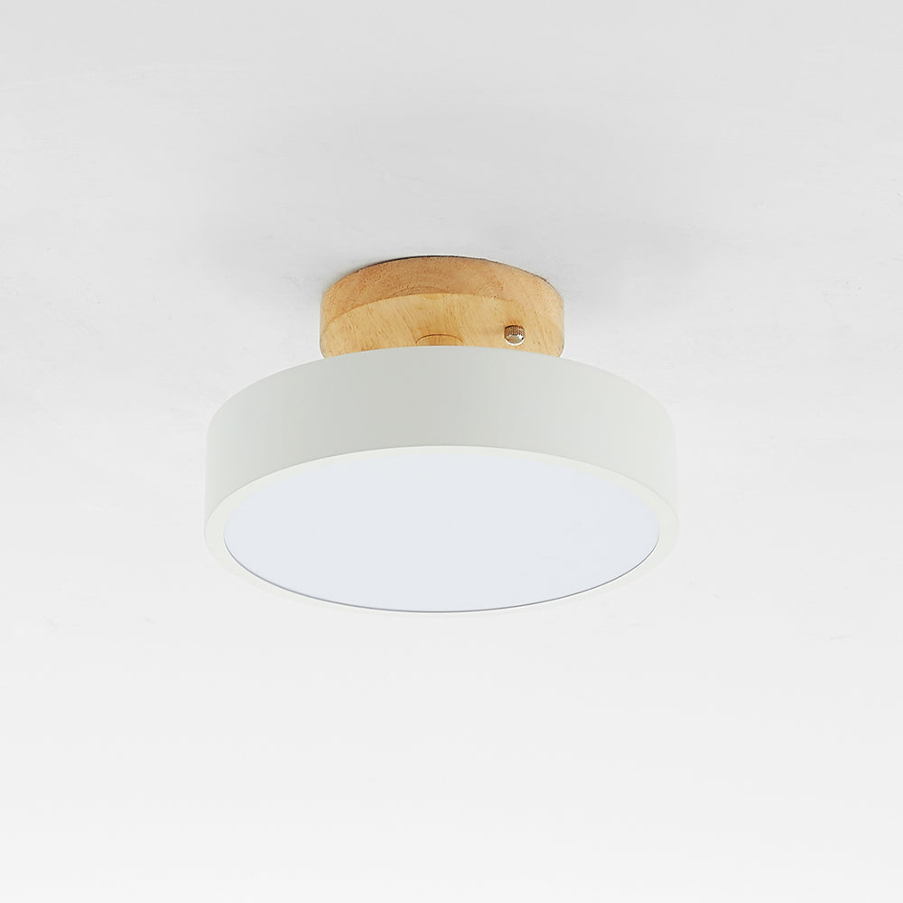 Moderne LED ceiling lamp van hout – Quinn ceiling lamp voor woonkamer, gang, slaapkamer en eetkamer