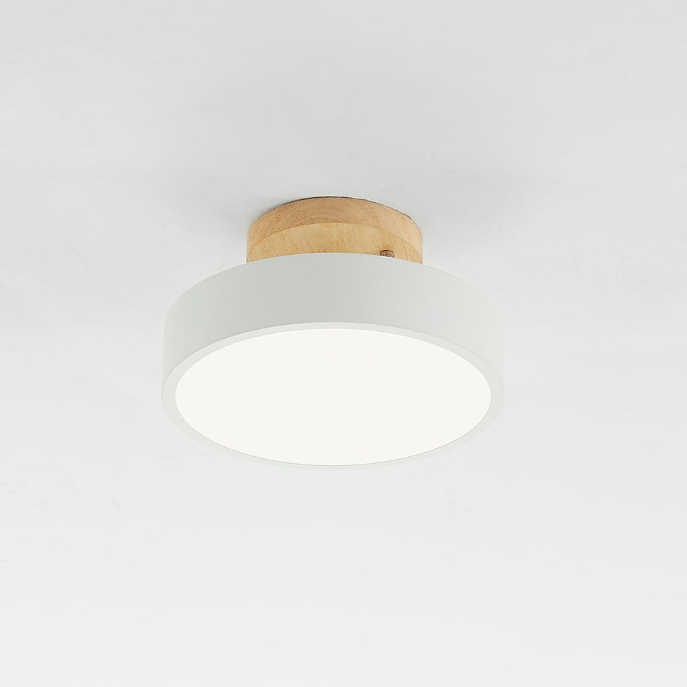Stijlvolle LED plafondlamp van hout en acryl voor slaapkamer, eetkamer en woonkamer