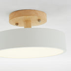 Stijlvolle LED plafondlamp van hout en acryl voor slaapkamer, eetkamer en woonkamer