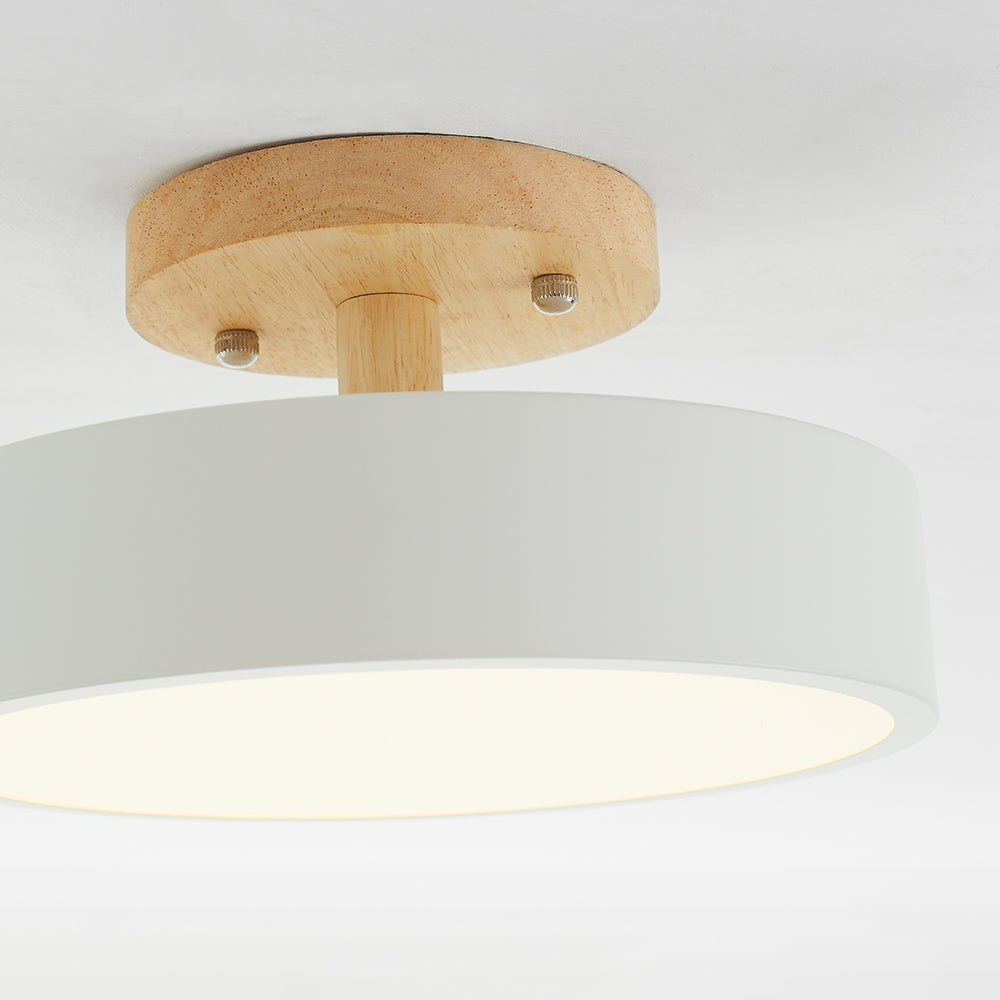 Stijlvolle LED plafondlamp van hout en acryl voor slaapkamer, eetkamer en woonkamer