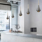 Moderne zilveren hanglamp - Stijlvolle verlichting voor eetkamer of keuken