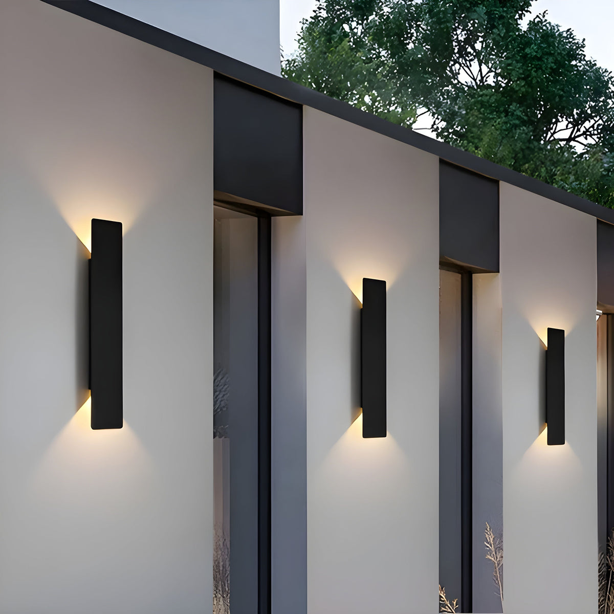 Leicht - Moderne weersbestendige LED wandlamp van aluminium voor buitengebruik