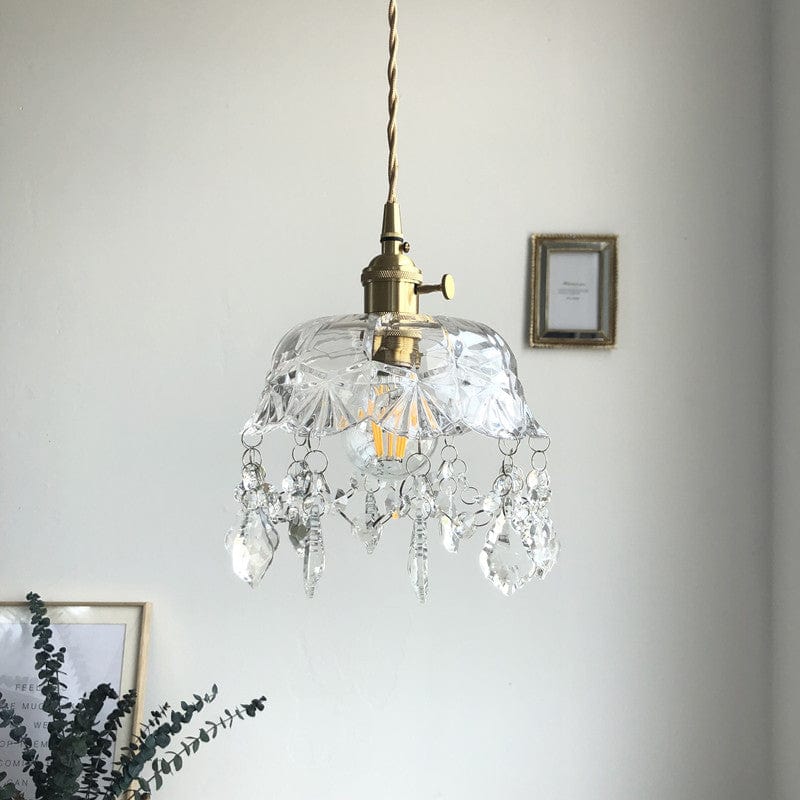 Minimalistische Retro Kristallglas Pendelleuchte Avosian