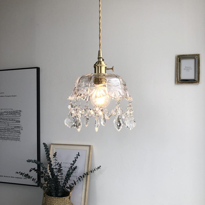 Minimalistische Retro Kristallglas Pendelleuchte Avosian