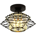 Moderne Kristalplafondlamp - Elegante Scandinavische plafondlamp voor woonkamer en hal