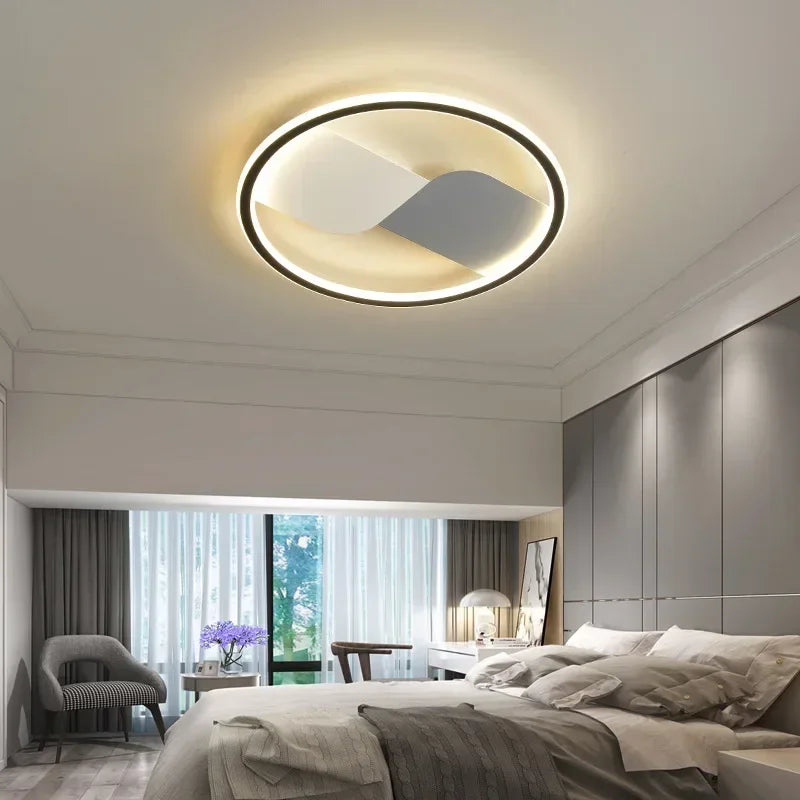Moderne LED ceiling lamp with round design – Dimmable for bedroom and living room