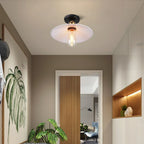 Vintage plafondlamp in industriële stijl, metalen lamp voor de woonkamer of slaapkamer, LED-compatibel