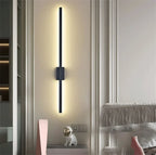 Industriële Minimalistische Lange LED IJzeren Wandlampen voor hedendaagse woonkamerdecoratie en stijlvolle verlichting