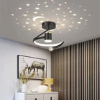 LED plafondlamp met sterrenhemel - Modern kroonluchterontwerp voor kinderkamer en woonkamer
