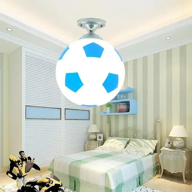 LED plafondlamp in bal ontwerp - kinderkamer lamp met glazen bal