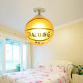 LED plafondlamp in bal ontwerp - kinderkamer lamp met glazen bal