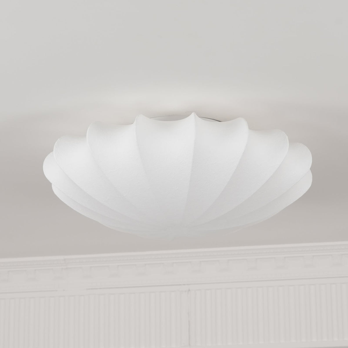 Bowl-vormige stoffen plafondlamp Elegant ontwerp