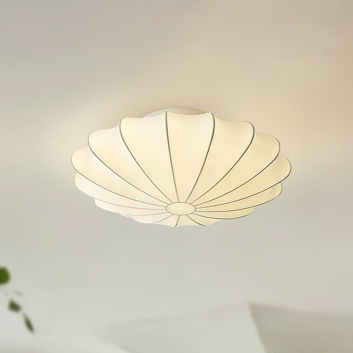 Bowl-vormige stoffen plafondlamp Elegant ontwerp