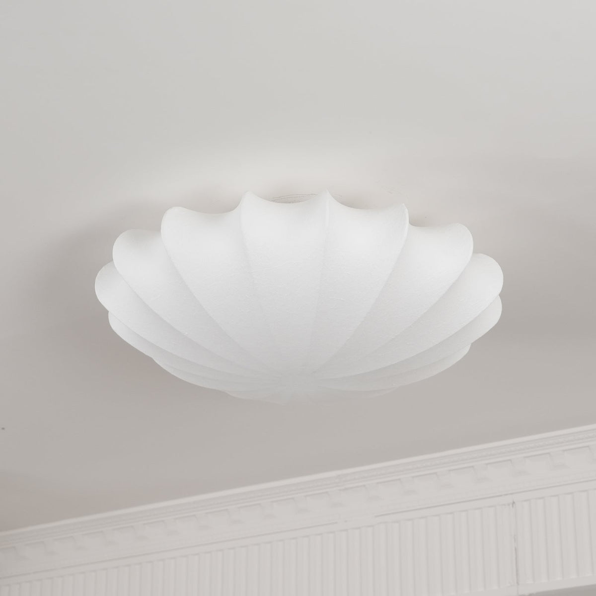 Bowl-vormige stoffen plafondlamp Elegant ontwerp