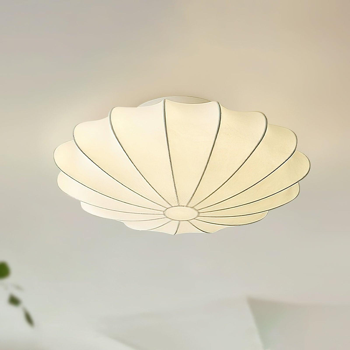 Bowl-vormige stoffen plafondlamp Elegant ontwerp