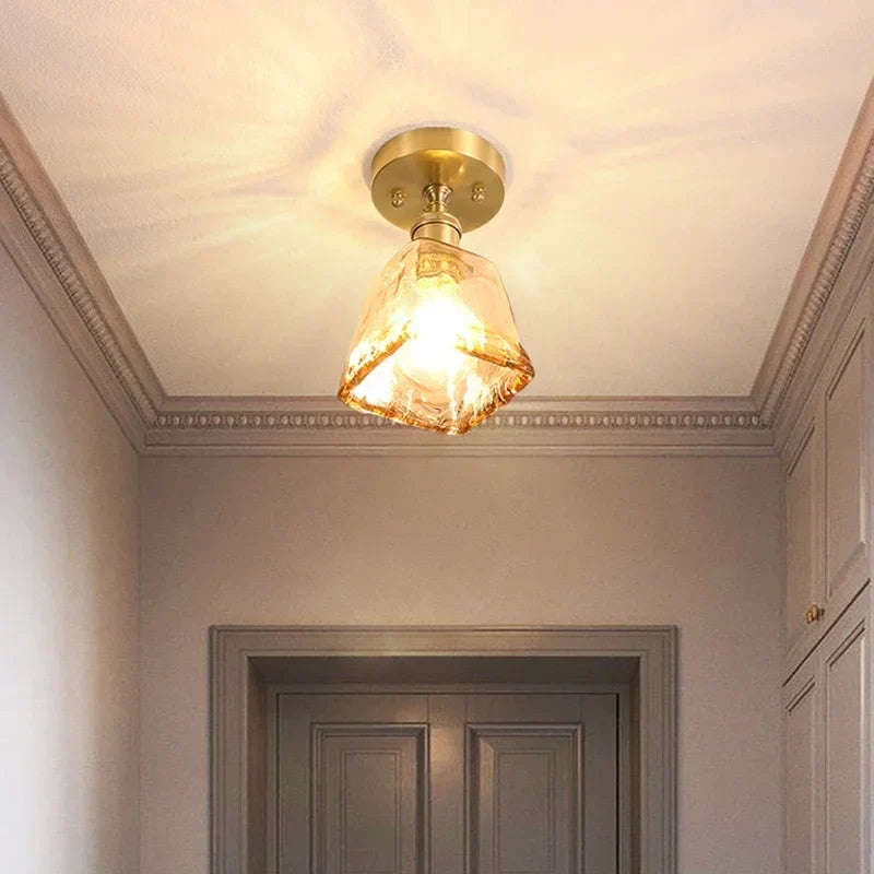 Nordic plafondlamp met creatief glazen koepelontwerp - Modern design voor hal en woonkamer