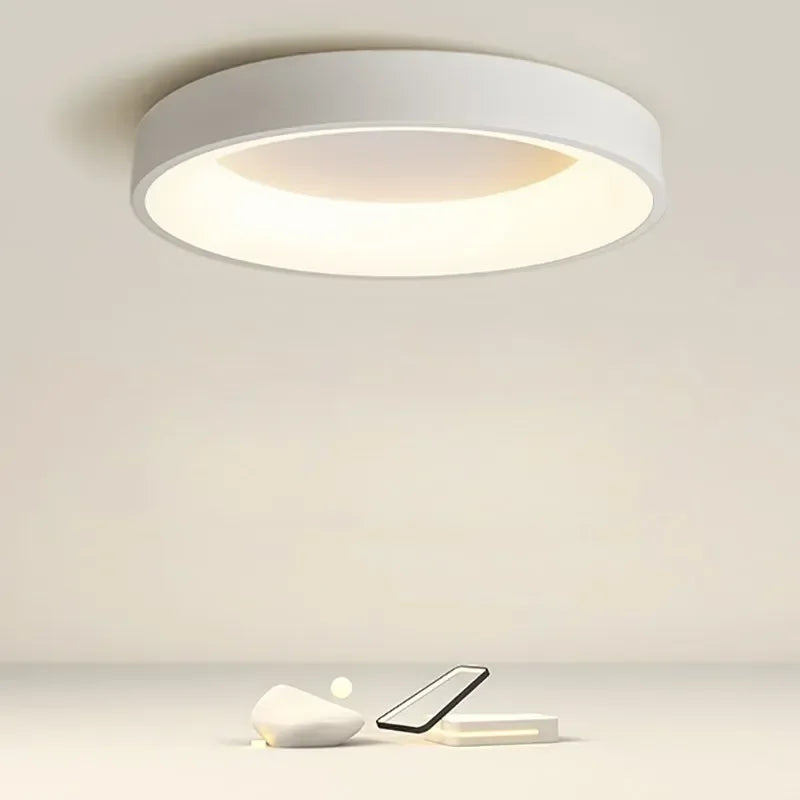 AuroraGlans - Scandinavische Ronde LED-Plafondlampen voor Woonkamer & Slaapkamer