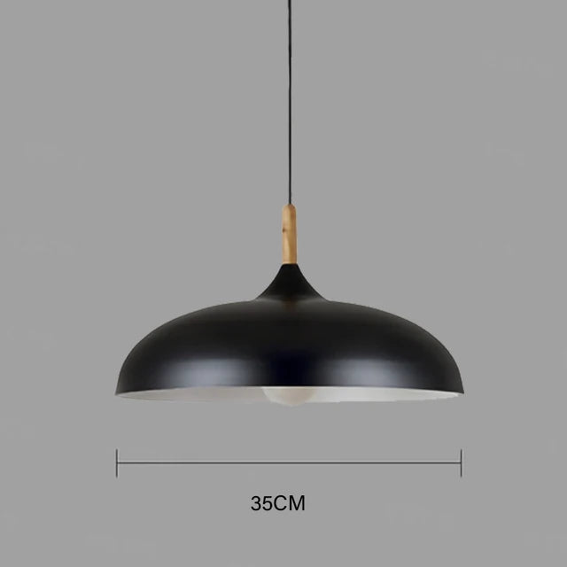 Moderne plafondlamp eikenhout | Scandinavische hanglamp voor de woonkamer