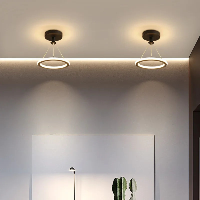 Moderne LED plafondlamp voor hal en entree, minimalistische verlichting