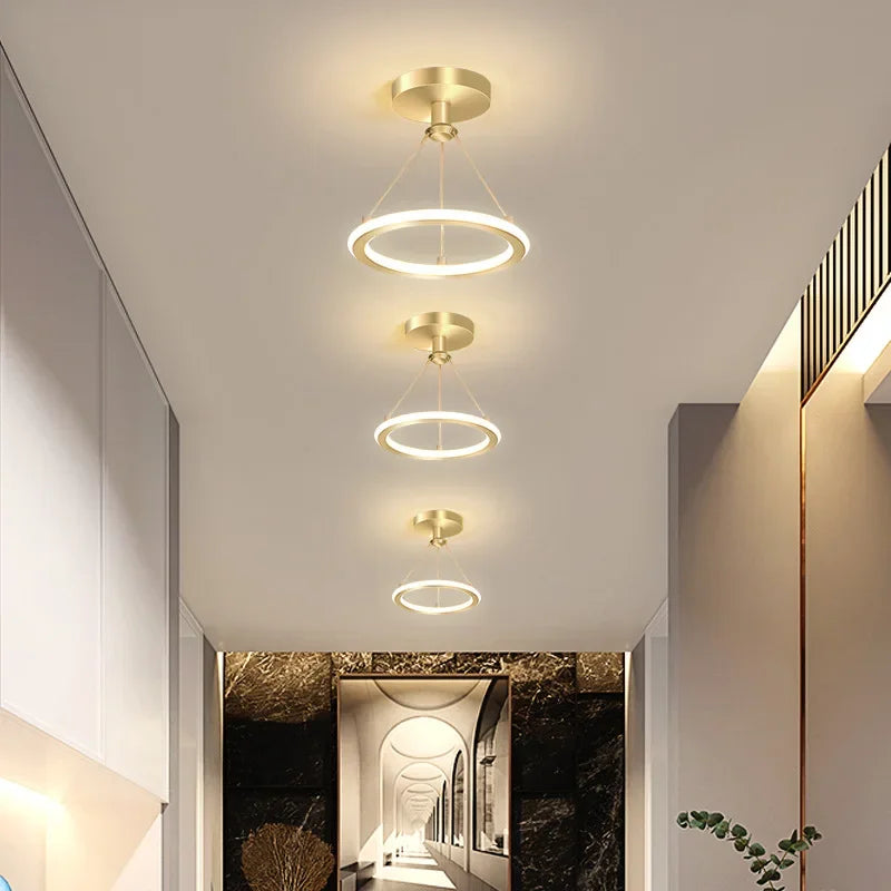 Moderne LED plafondlamp voor hal en entree, minimalistische verlichting