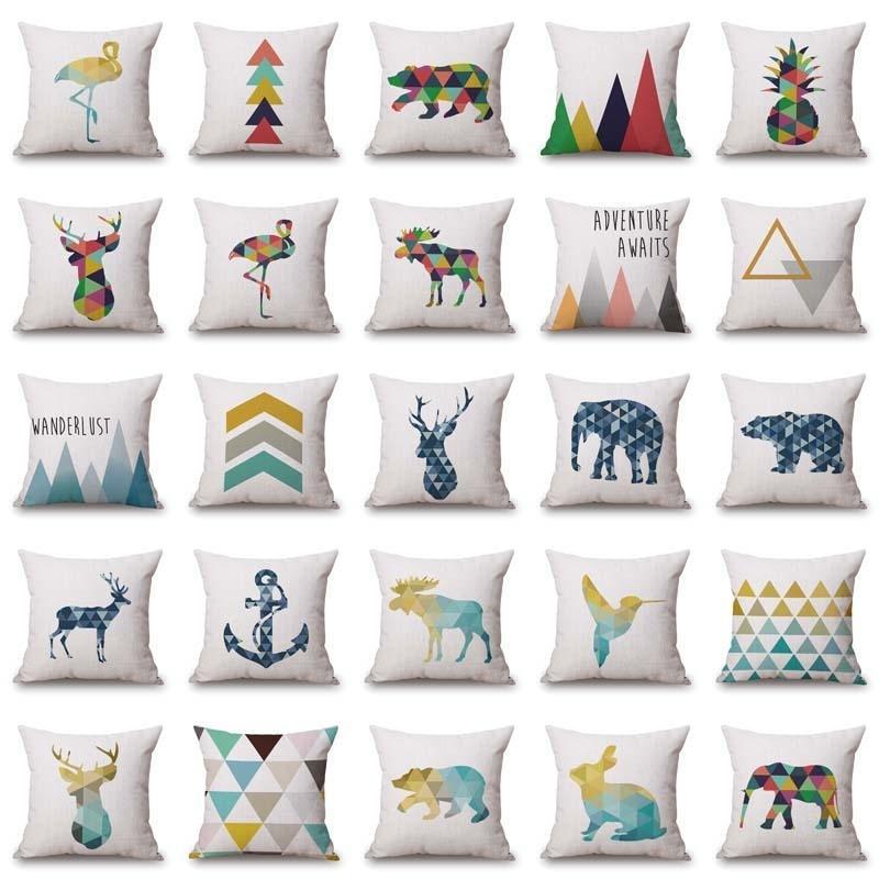 Geometric Dier Kussenhoes