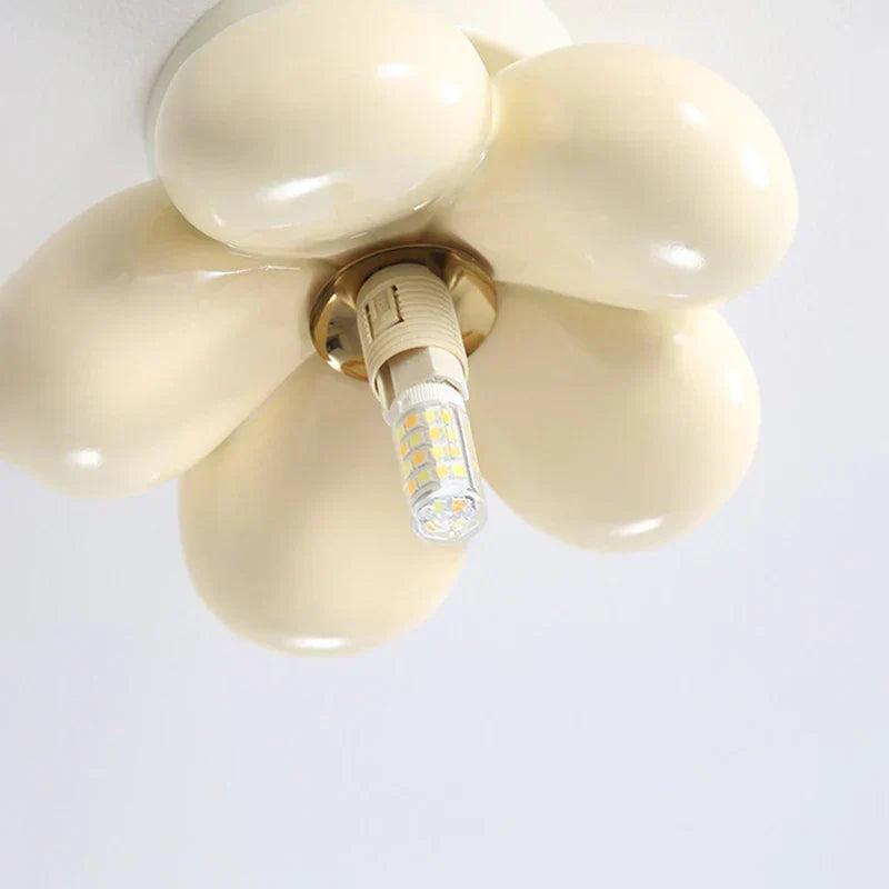 Scandinavische Bloemen Glazen Plafondlamp