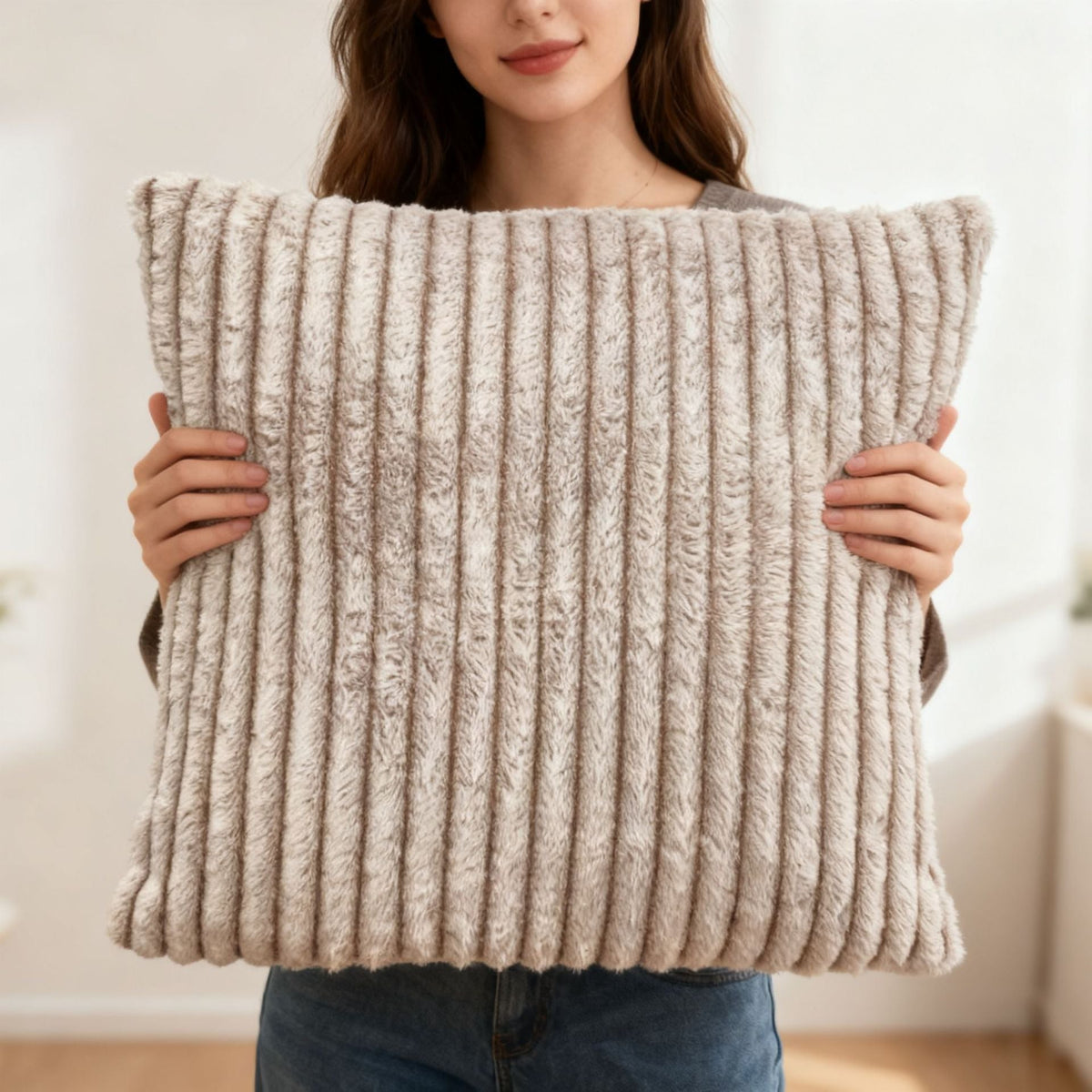 Decoratieve Kussen met Gestreept Patroon Avosian