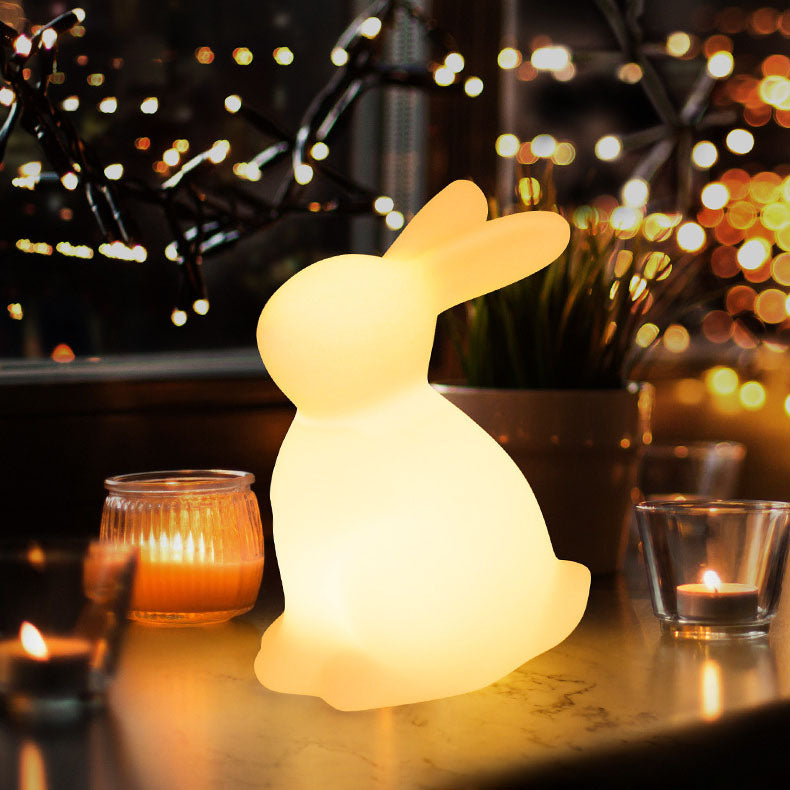 Moderne creatieve Konijnen PE LED Tafellamp voor de slaapkamer