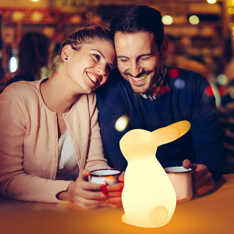 Moderne creatieve Konijnen PE LED Tafellamp voor de slaapkamer