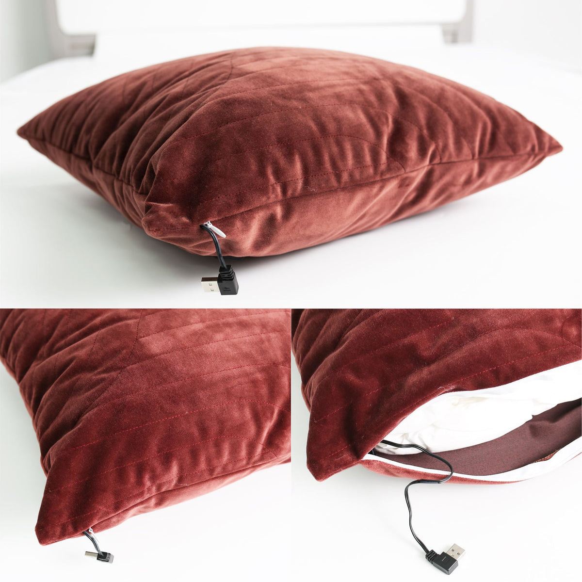 Decoratieve Kussenhoes met Honingraatpatroon Avosian