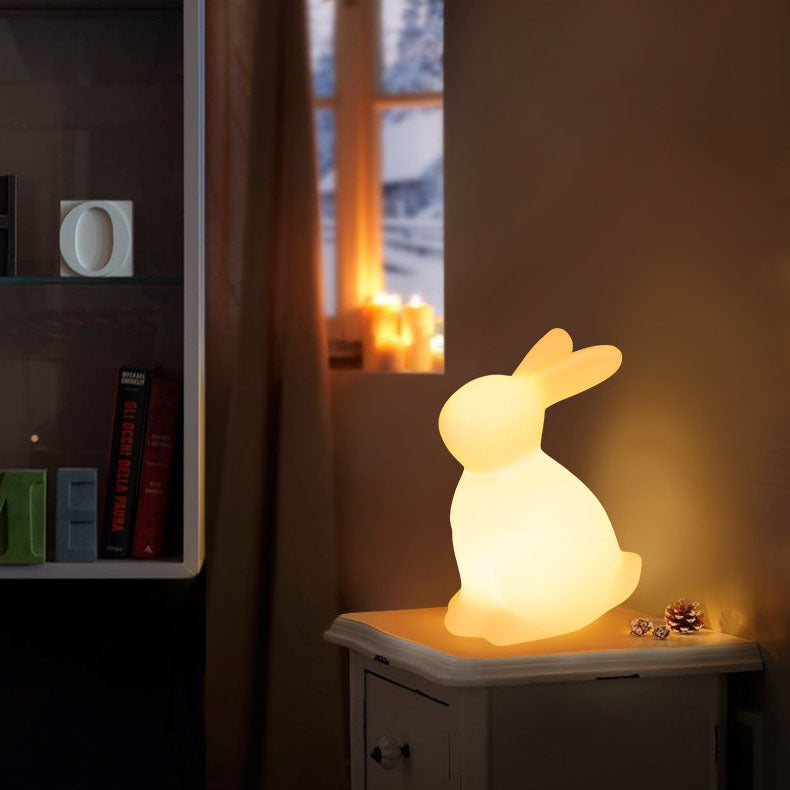Moderne creatieve Konijnen PE LED Tafellamp voor de slaapkamer