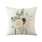 Elegante Kussenhoes met Bloemmotieven Avosian