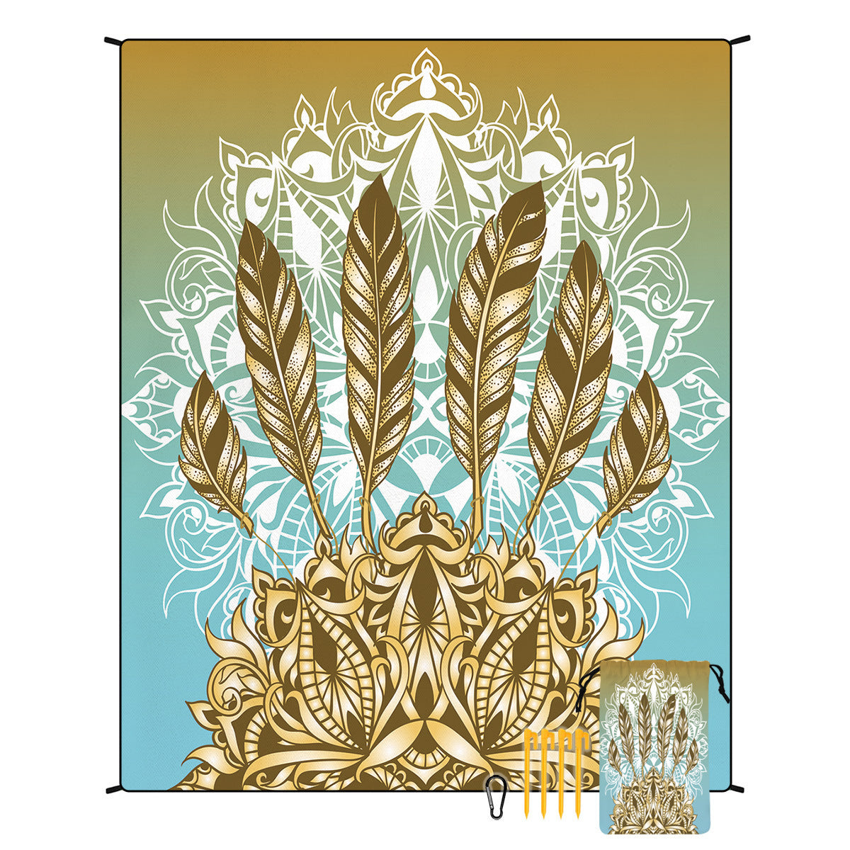Geometrische Print Wandtapijt Avosian