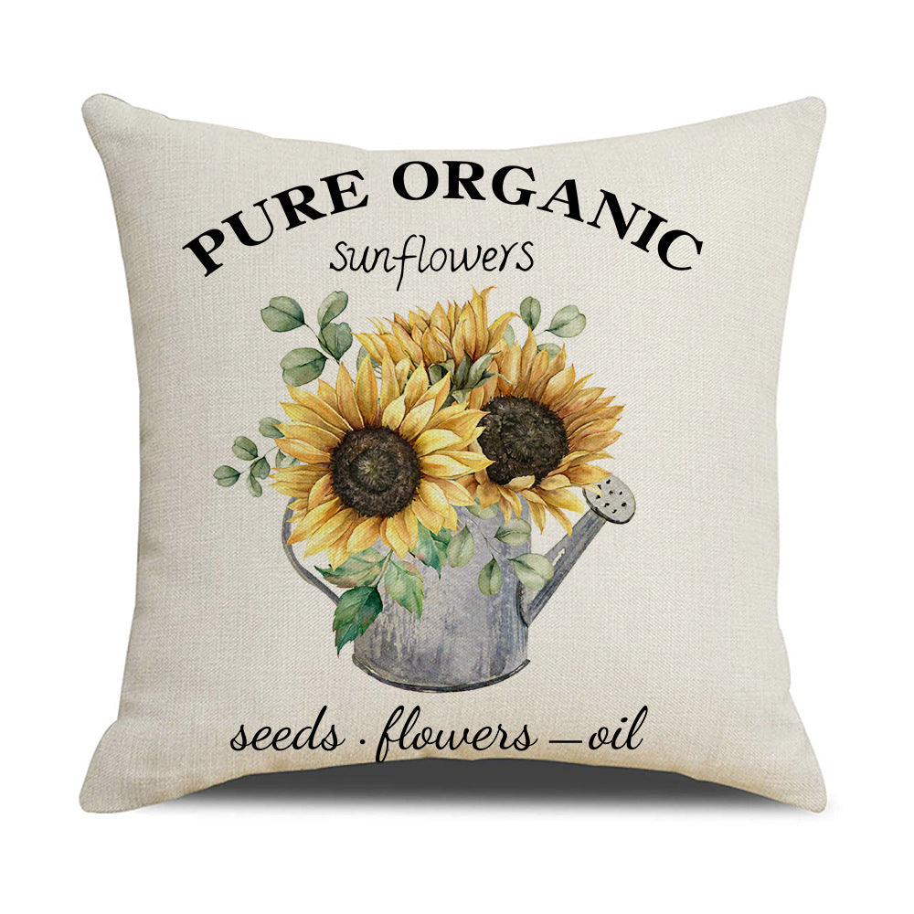 Kussenhoes met Zonnebloem Patroon Avosian