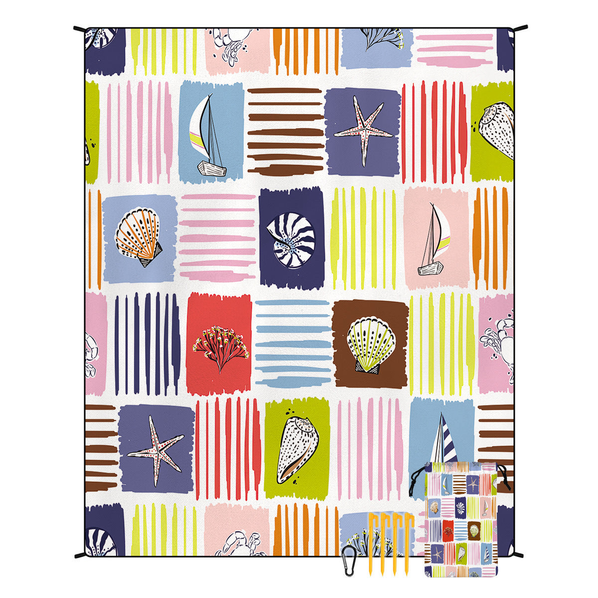 Geometrische Print Wandtapijt Avosian