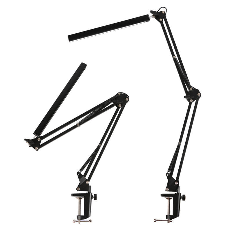 LED opvouwbare lange arm clip oogbescherming USB lees bureau lamp