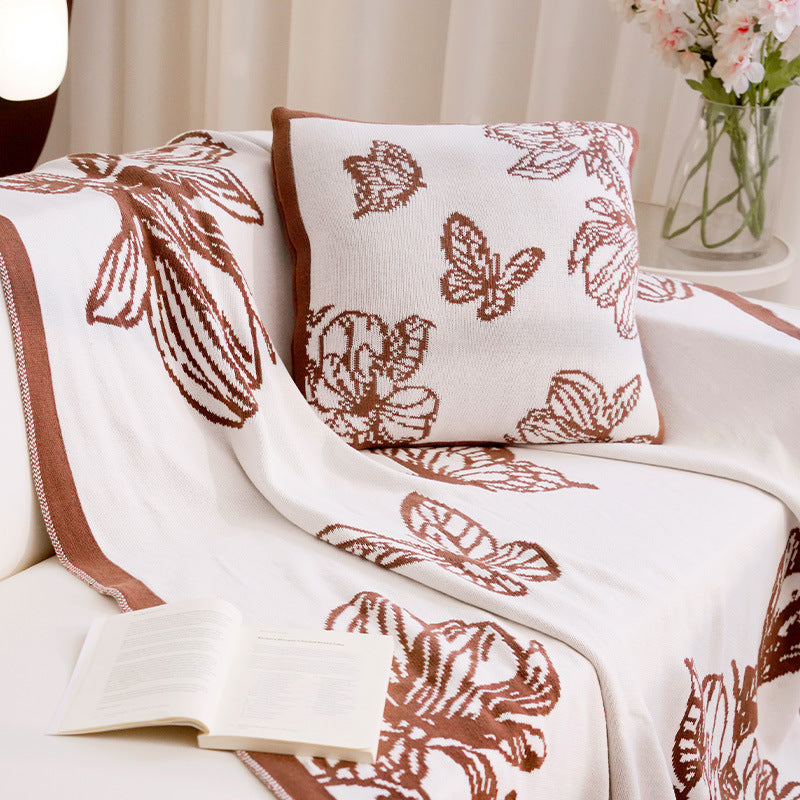 Decoratieve Deken met Bloemenontwerp Avosian