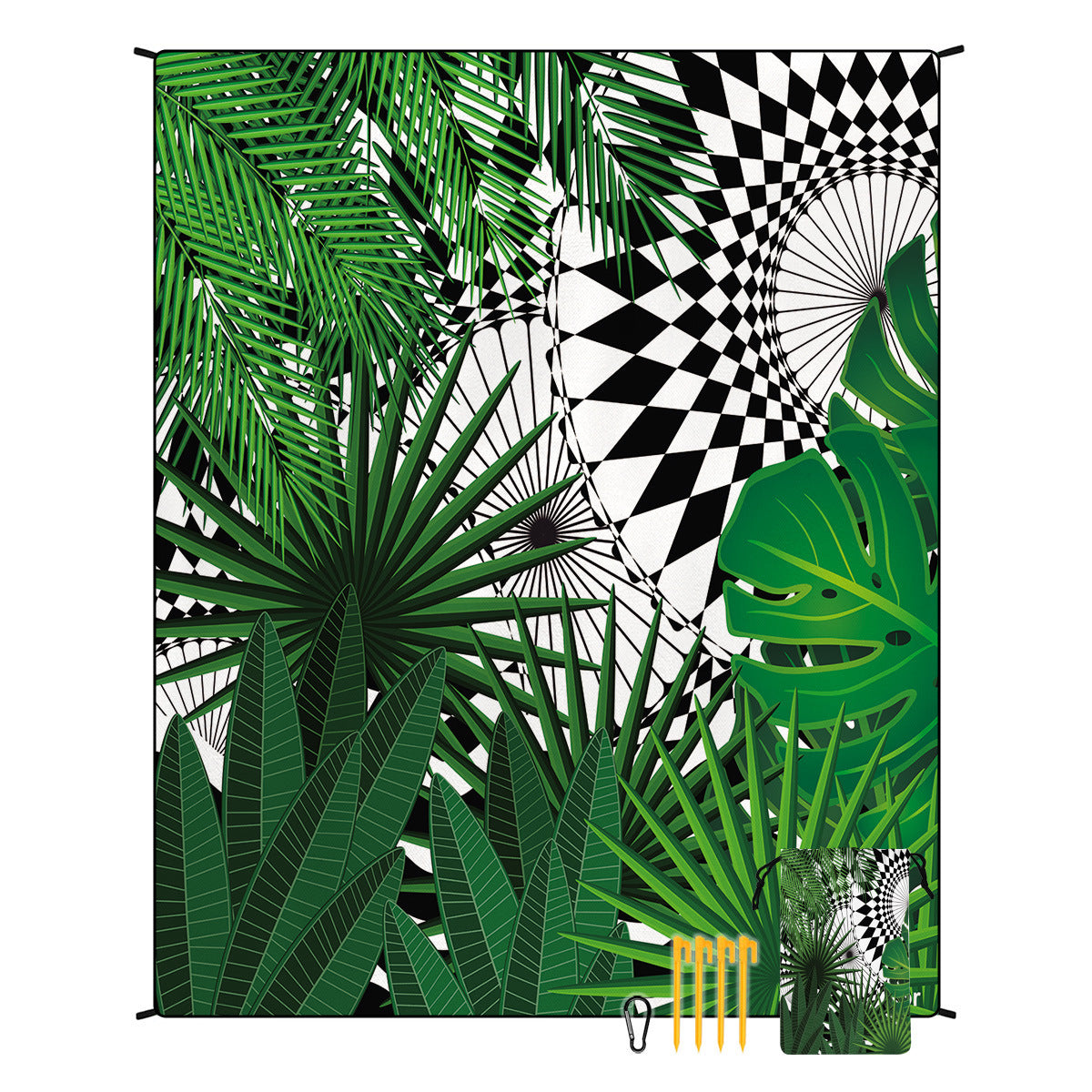 Geometrische Print Wandtapijt Avosian