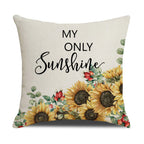 Kussenhoes met Zonnebloem Patroon Avosian