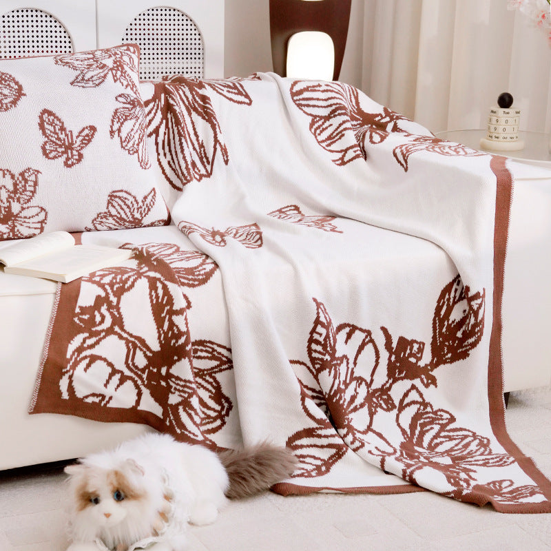 Decoratieve Deken met Bloemenontwerp Avosian