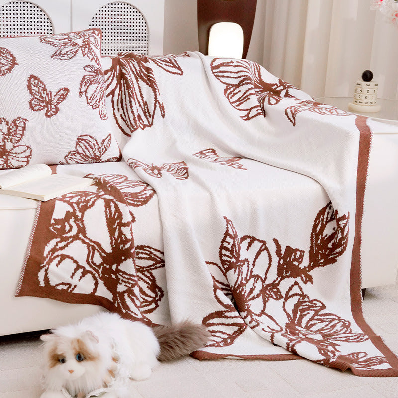Decoratieve Deken met Bloemenontwerp Avosian