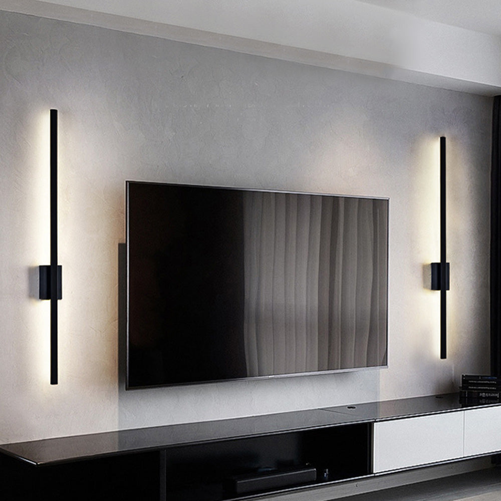 Industriële Minimalistische Lange LED IJzeren Wandlampen voor hedendaagse woonkamerdecoratie en stijlvolle verlichting