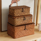 Handgemaakte Ovale Geweven Opbergdoos