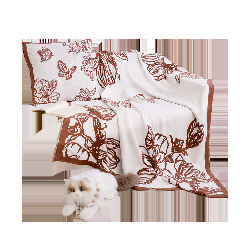 Decoratieve Deken met Bloemenontwerp Avosian