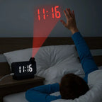 Avosian | Projectie alarmklok met spiegeleffect en groot LED-scherm