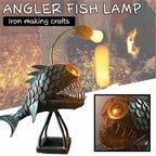 Retro Tafellamp Anglerfish Licht met Flexibele Lampenkop Artistieke Tafellampen voor Thuis Bar Café Huis Kunst Decoratieve Ornamenten