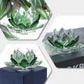 Kristal Lotus Bloem Ambacht Glas Papiergewicht Huis Decoratie Ornamenten Figuren Huis Bruiloft Feest Decoratie Cadeaus Souvenir