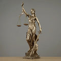 ERMAKOVA Europese antieke bronzen Griekse godin van de gerechtigheid beeld Fair Angels hars sculptuur ornamenten bureau home decoratie cadeau