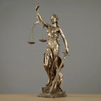 ERMAKOVA Europese antieke bronzen Griekse godin van de gerechtigheid beeld Fair Angels hars sculptuur ornamenten bureau home decoratie cadeau